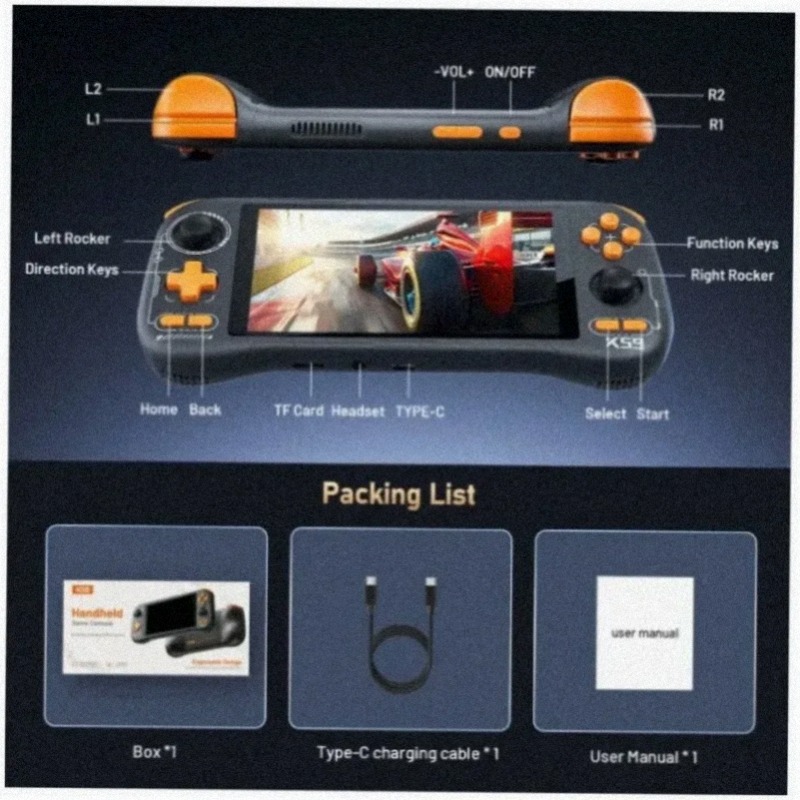 KINHANK K59 Handheld Game Cons - Gaming Console Under 5000 评论和价格